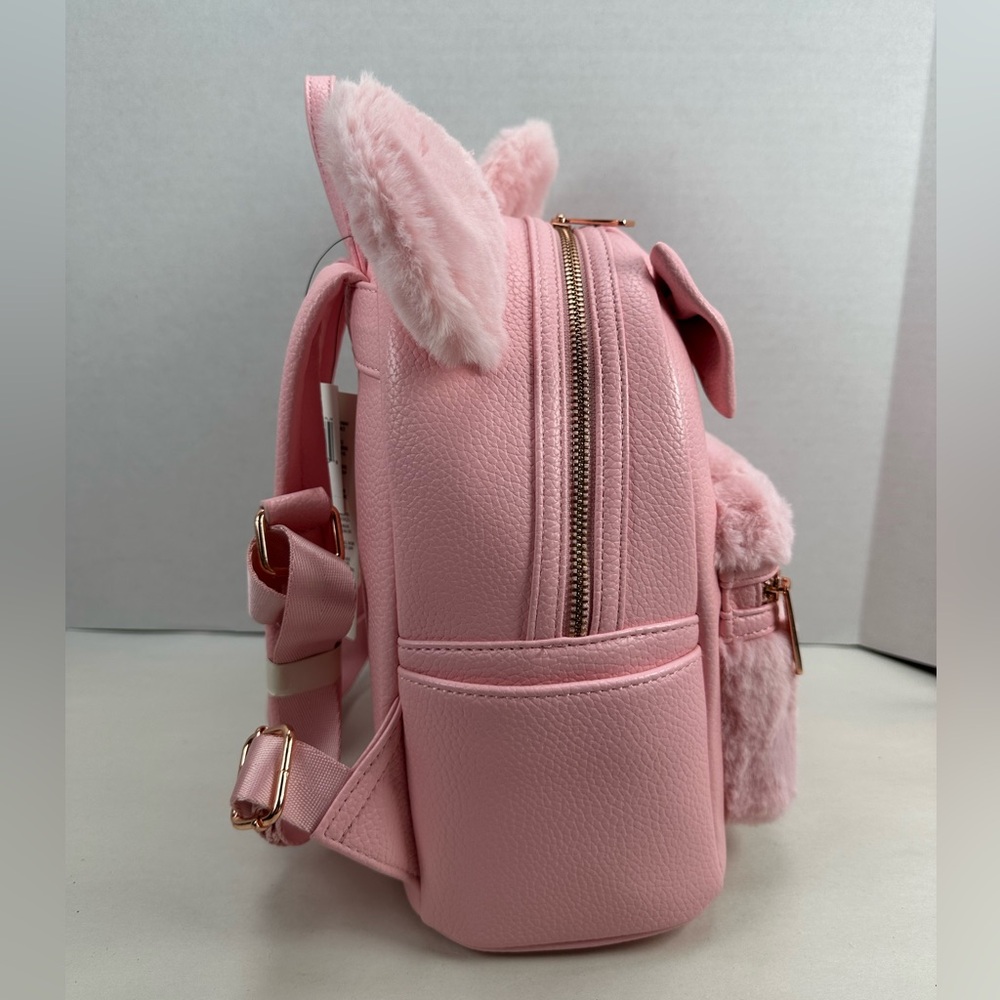 Loungefly Disney Parks Minnie Mouse Piglet Pink Mini Backpack & Ears - Picture 12 of 16